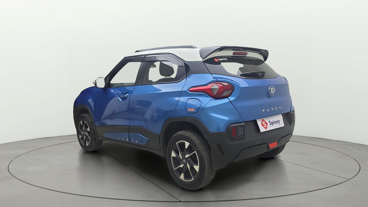 Used 2022 Tata Punch Creative Dual Tone Petrol Manual exterior LEFT REAR CORNER VIEW