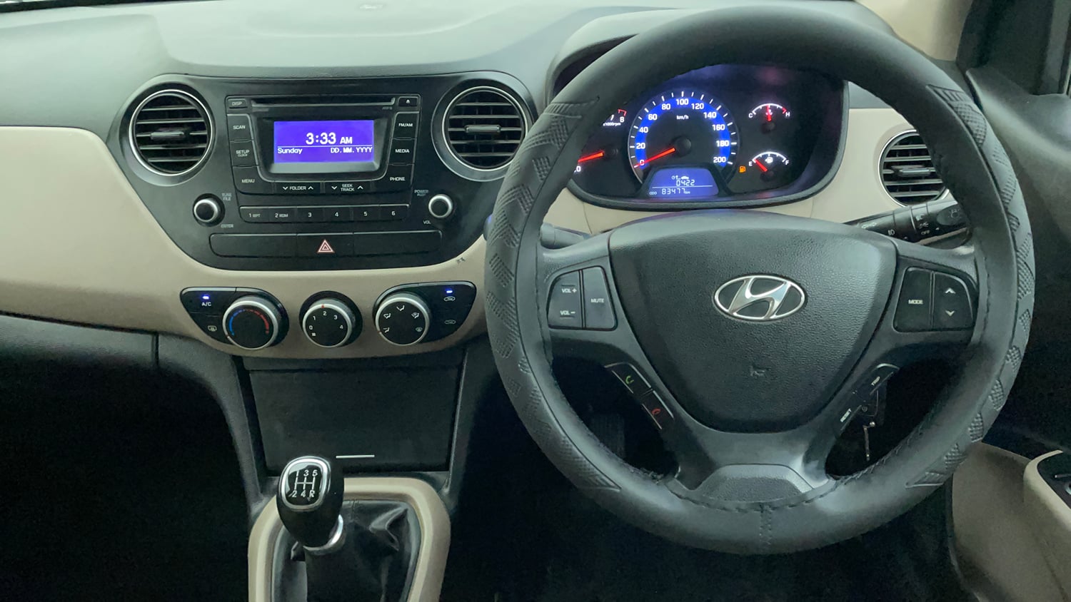 Used 2014 Hyundai Xcent S 1.2 (O) Petrol Manual interior STEERING VIEW