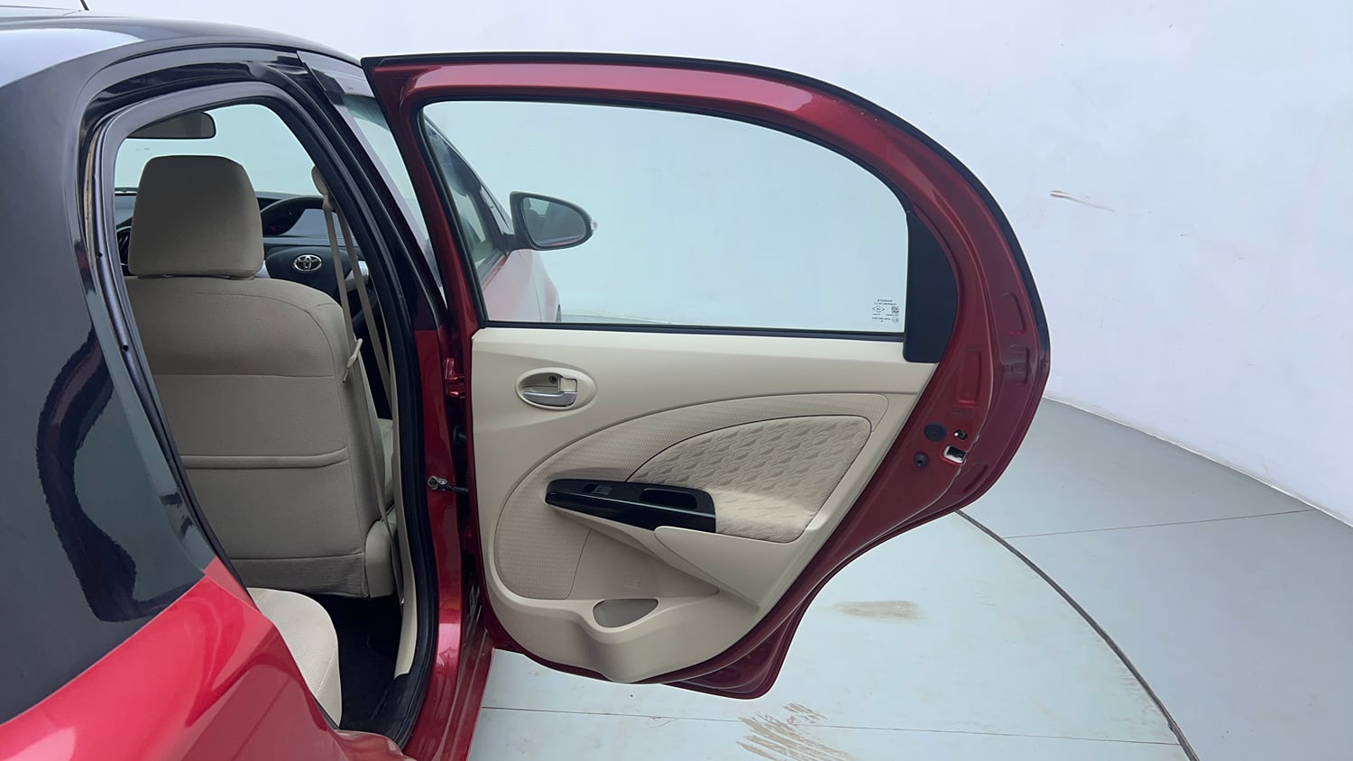 Used 2018 Toyota Etios Liva V Petrol Manual interior RIGHT REAR DOOR OPEN VIEW