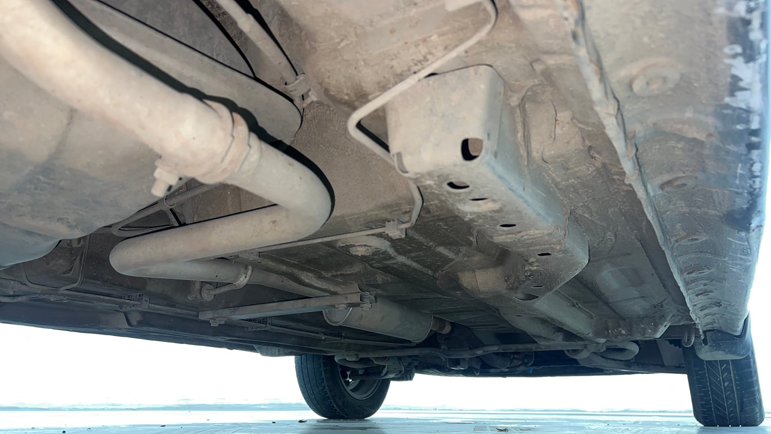 Used 2017 Tata Tiago Revotron XZ Petrol Manual extra REAR RIGHT UNDERBODY VIEW