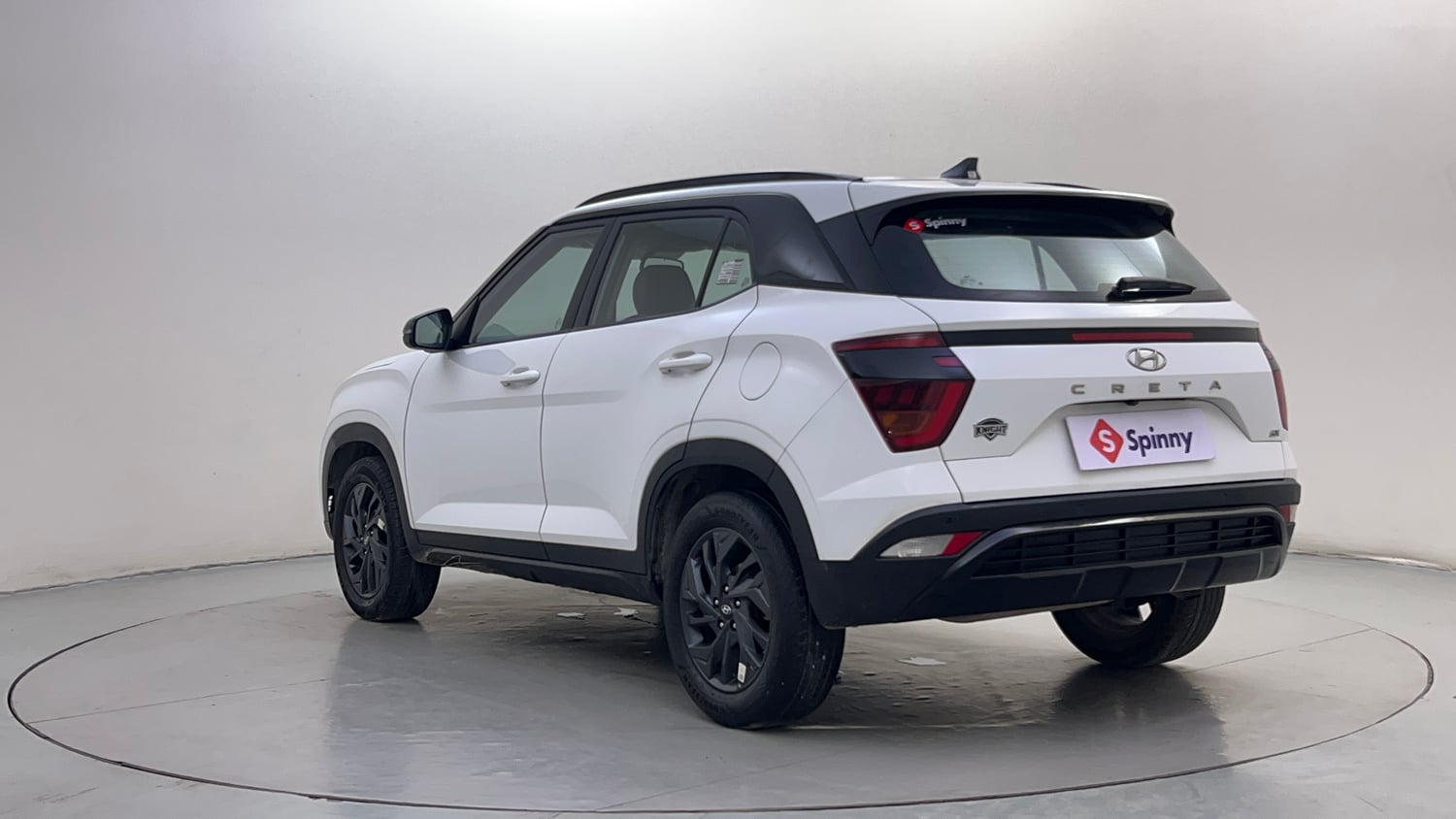 Used 2022 Hyundai Creta SX (O) 1.5 Petrol IVT Knight Petrol Automatic exterior LEFT REAR CORNER VIEW