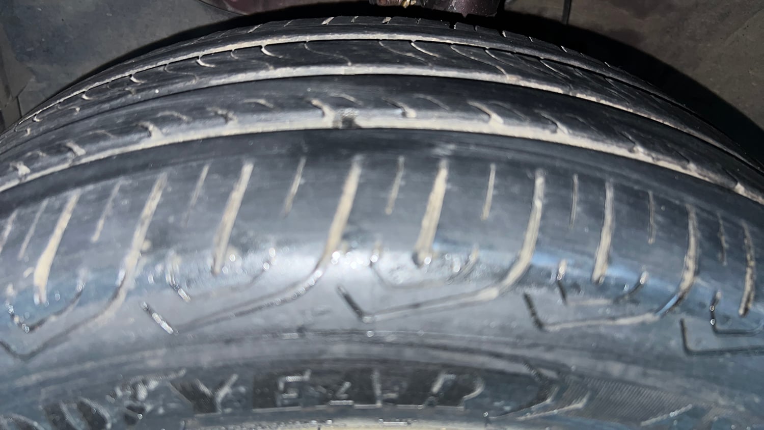 Used 2016 Honda Jazz V AT Petrol Petrol Automatic tyres LEFT FRONT TYRE TREAD VIEW