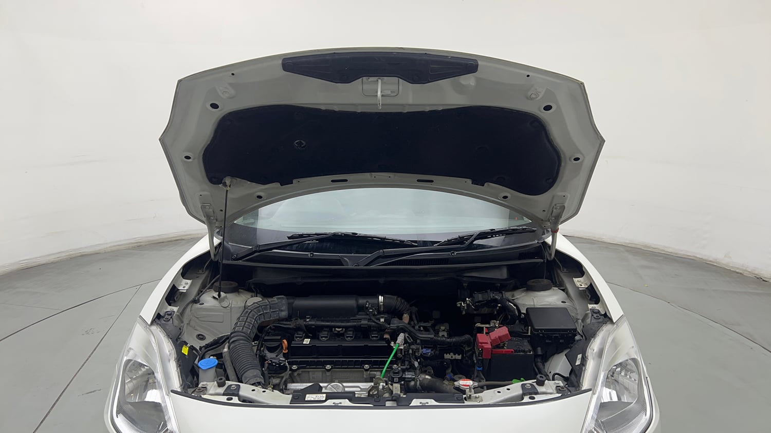 Used 2023 Maruti Suzuki Swift LXi Petrol Manual engine ENGINE & BONNET OPEN FRONT VIEW