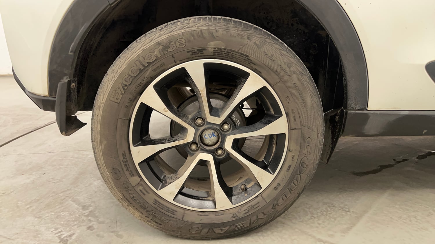 Used 2021 Tata Nexon XZ Plus Diesel Diesel Manual tyres RIGHT REAR TYRE RIM VIEW