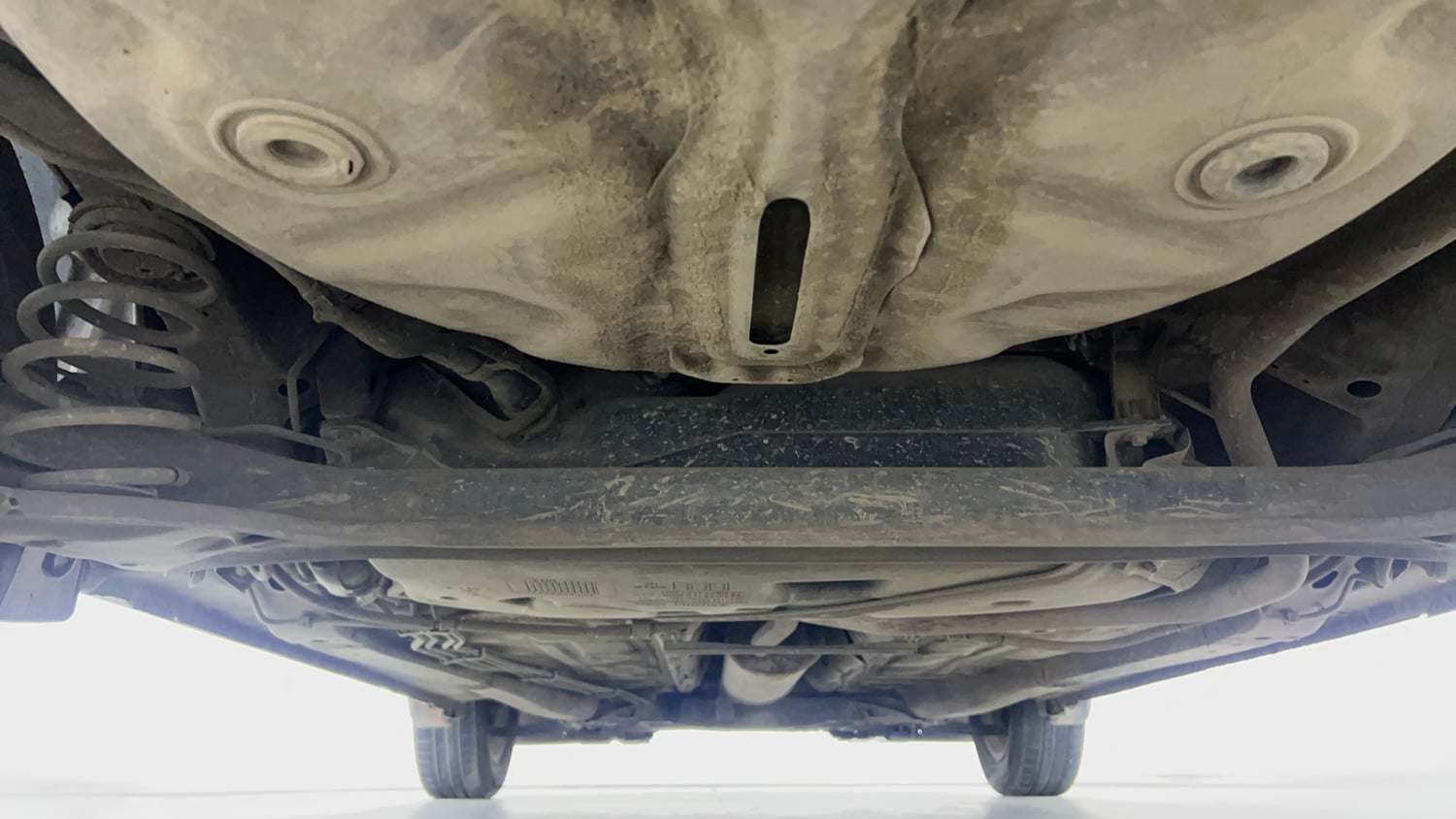 Used 2019 Maruti Suzuki Dzire VXi AMT Petrol Automatic extra REAR UNDERBODY VIEW (TAKEN FROM REAR)