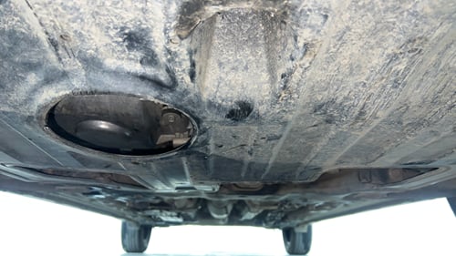 Used 2023 Kia Carens Luxury Plus 1.5 Diesel AT 7 STR Diesel Automatic extra FRONT LEFT UNDERBODY VIEW