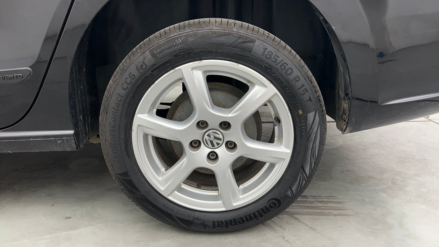 Used 2014 Volkswagen Vento Highline Diesel Diesel Manual tyres LEFT REAR TYRE RIM VIEW