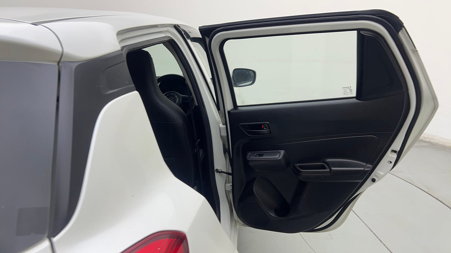 Used 2023 Maruti Suzuki Swift LXi Petrol Manual interior RIGHT REAR DOOR OPEN VIEW