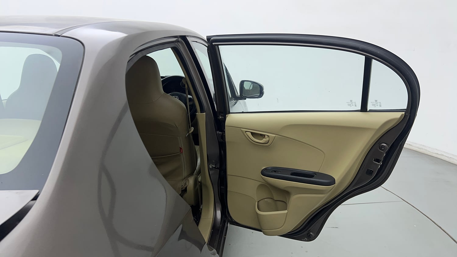 Used 2017 Honda Amaze 1.2 S i-VTEC Petrol Manual interior RIGHT REAR DOOR OPEN VIEW