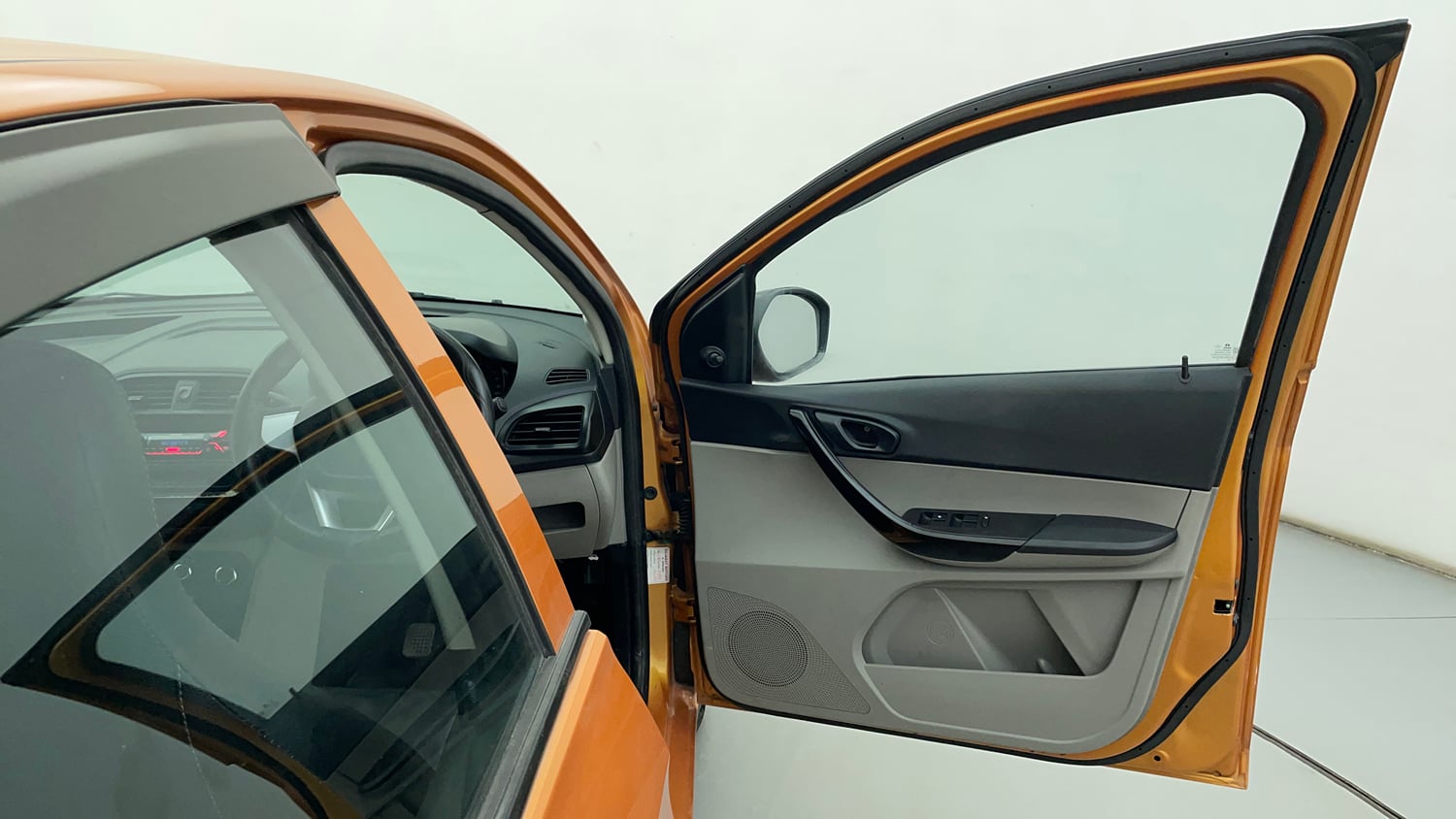 Used 2017 Tata Tiago Revotron XM Petrol Manual interior RIGHT FRONT DOOR OPEN VIEW