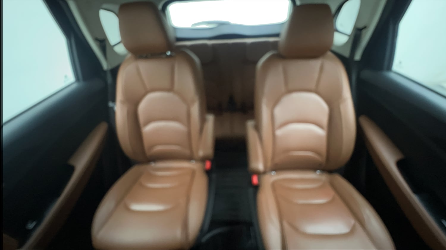 Used 2021 MG Motors Hector Plus Sharp 1.5 Petrol Turbo CVT 6-STR Petrol Automatic interior REAR SEAT CONDITION VIEW
