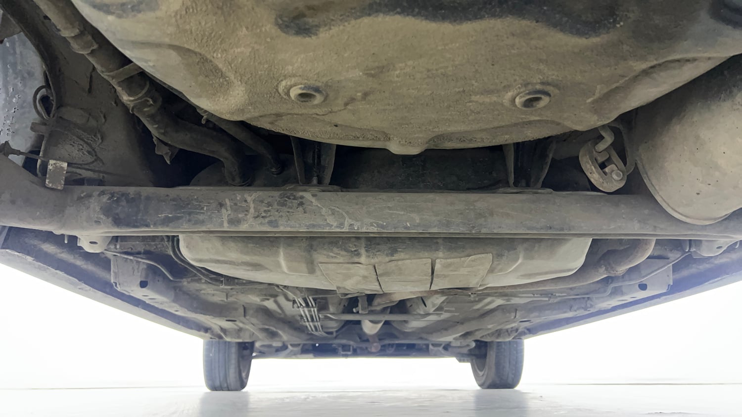 Used 2023 Tata Tigor XZA Plus Leatherette Pack Petrol Automatic extra REAR UNDERBODY VIEW (TAKEN FROM REAR)