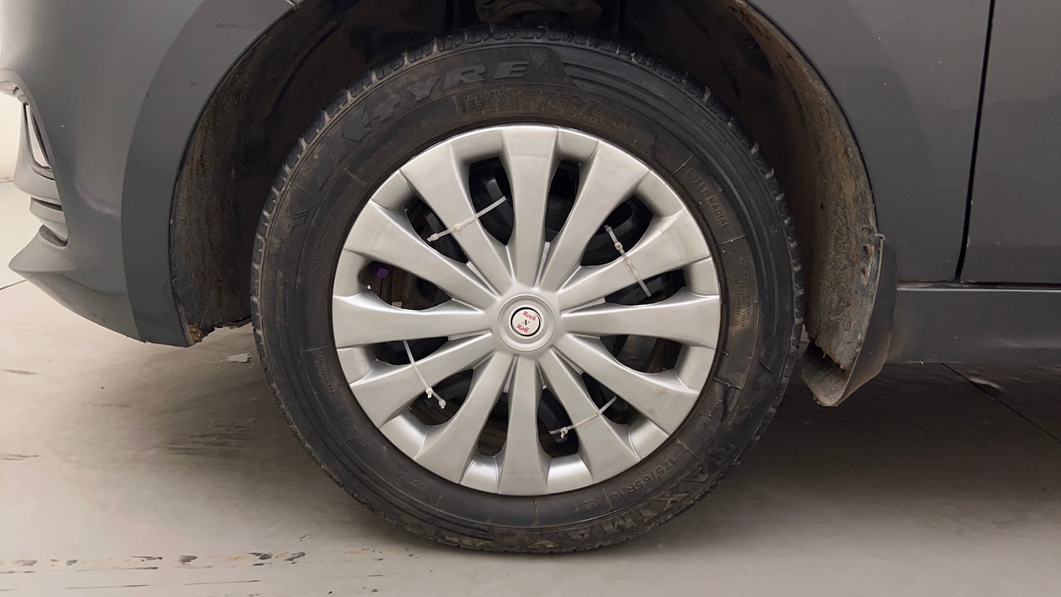Used 2023 Tata Tiago EV XZ Plus Tech LUX Long Range Electric Automatic tyres LEFT FRONT TYRE RIM VIEW
