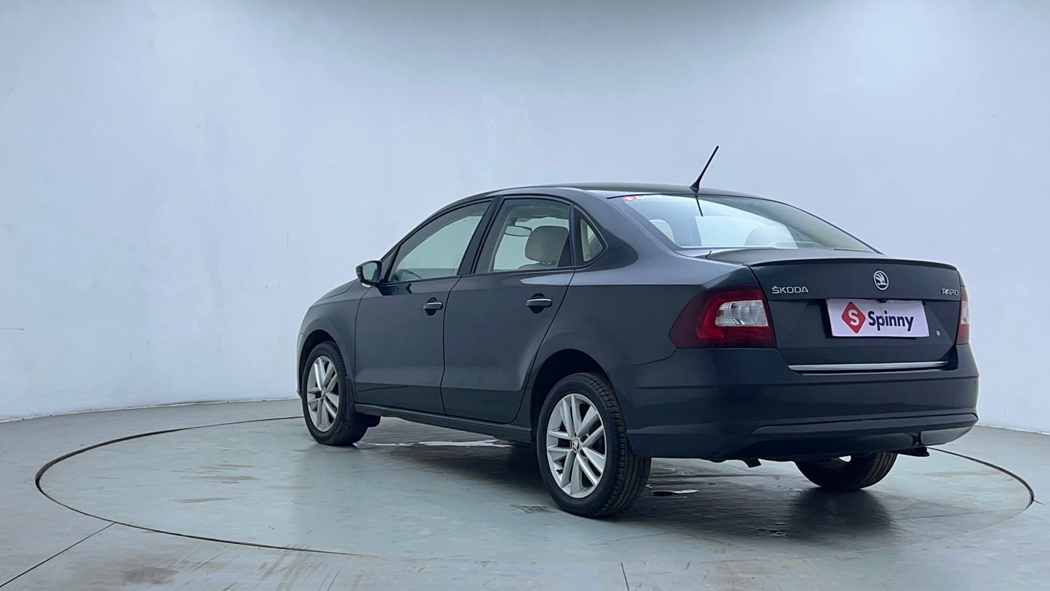 Used 2018 Skoda Rapid Style 1.6 MPI AT Petrol Automatic exterior LEFT REAR CORNER VIEW