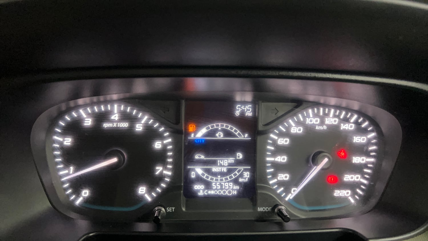 Used 2023 Tata Punch Adventure MT Petrol Manual interior CLUSTERMETER VIEW