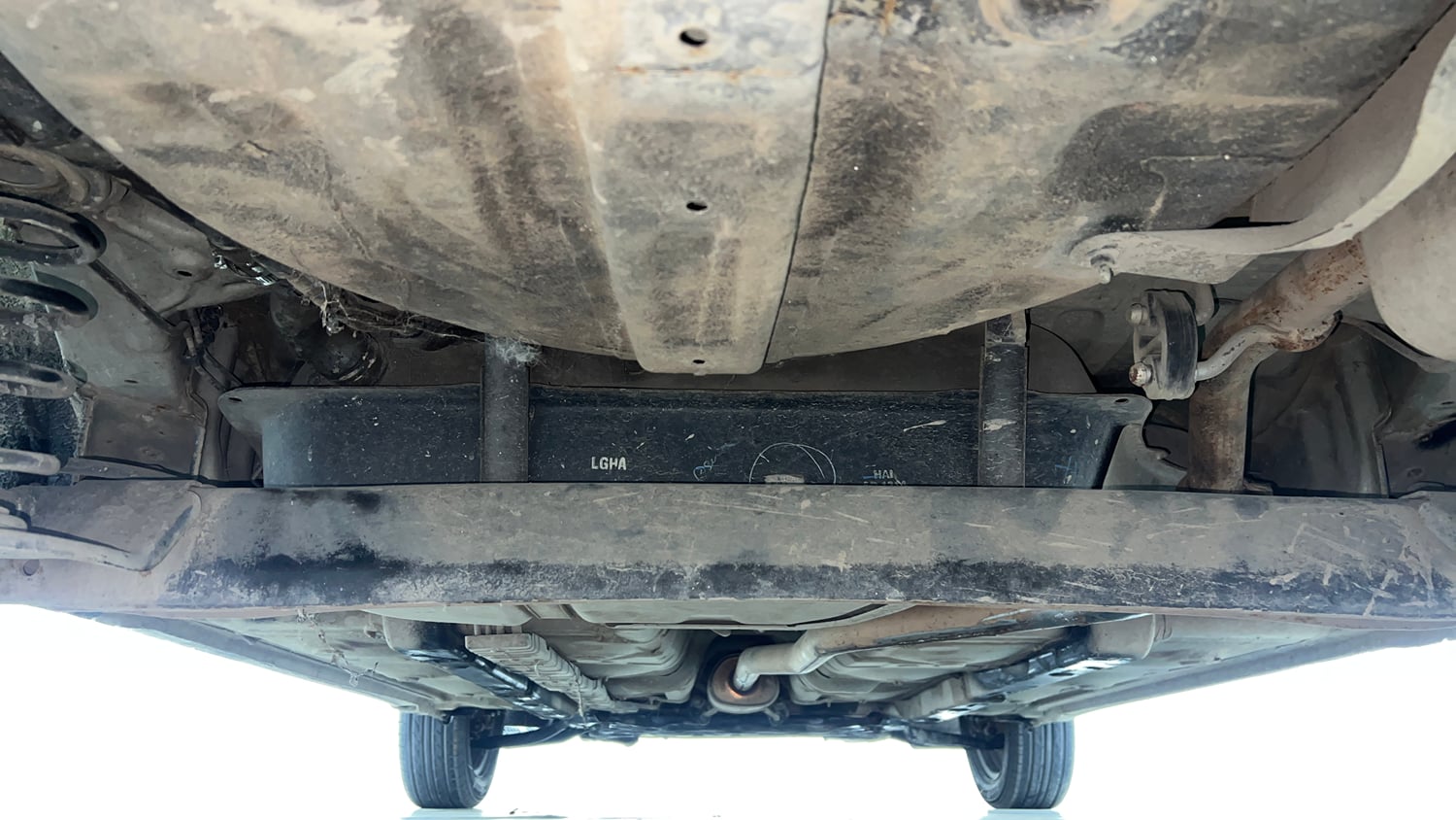 Used 2016 Hyundai Grand i10 Sportz 1.2 Kappa VTVT Petrol Manual extra REAR UNDERBODY VIEW (TAKEN FROM REAR)