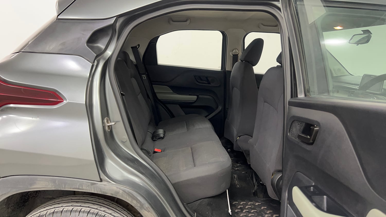Used 2022 Tata Punch Adventure Rhythm Pack AMT Petrol Automatic interior RIGHT SIDE REAR DOOR CABIN VIEW