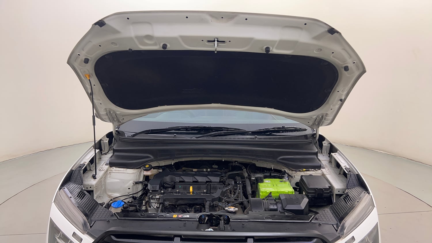 Used 2022 Hyundai Creta SX (O) 1.5 Petrol IVT Knight Petrol Automatic engine ENGINE & BONNET OPEN FRONT VIEW