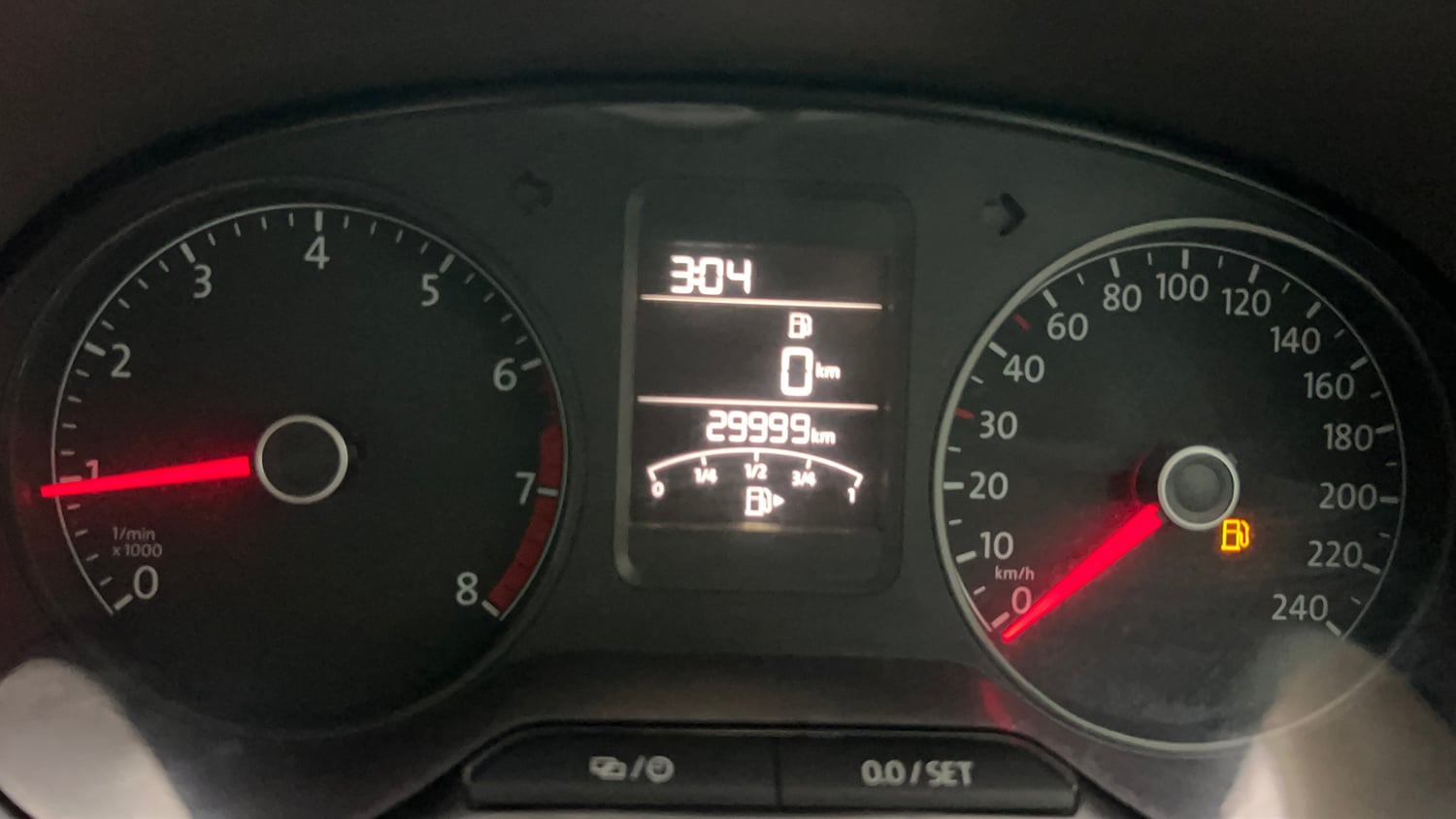Used 2021 Volkswagen Vento Highline 1.0L TSI Petrol Manual interior CLUSTERMETER VIEW