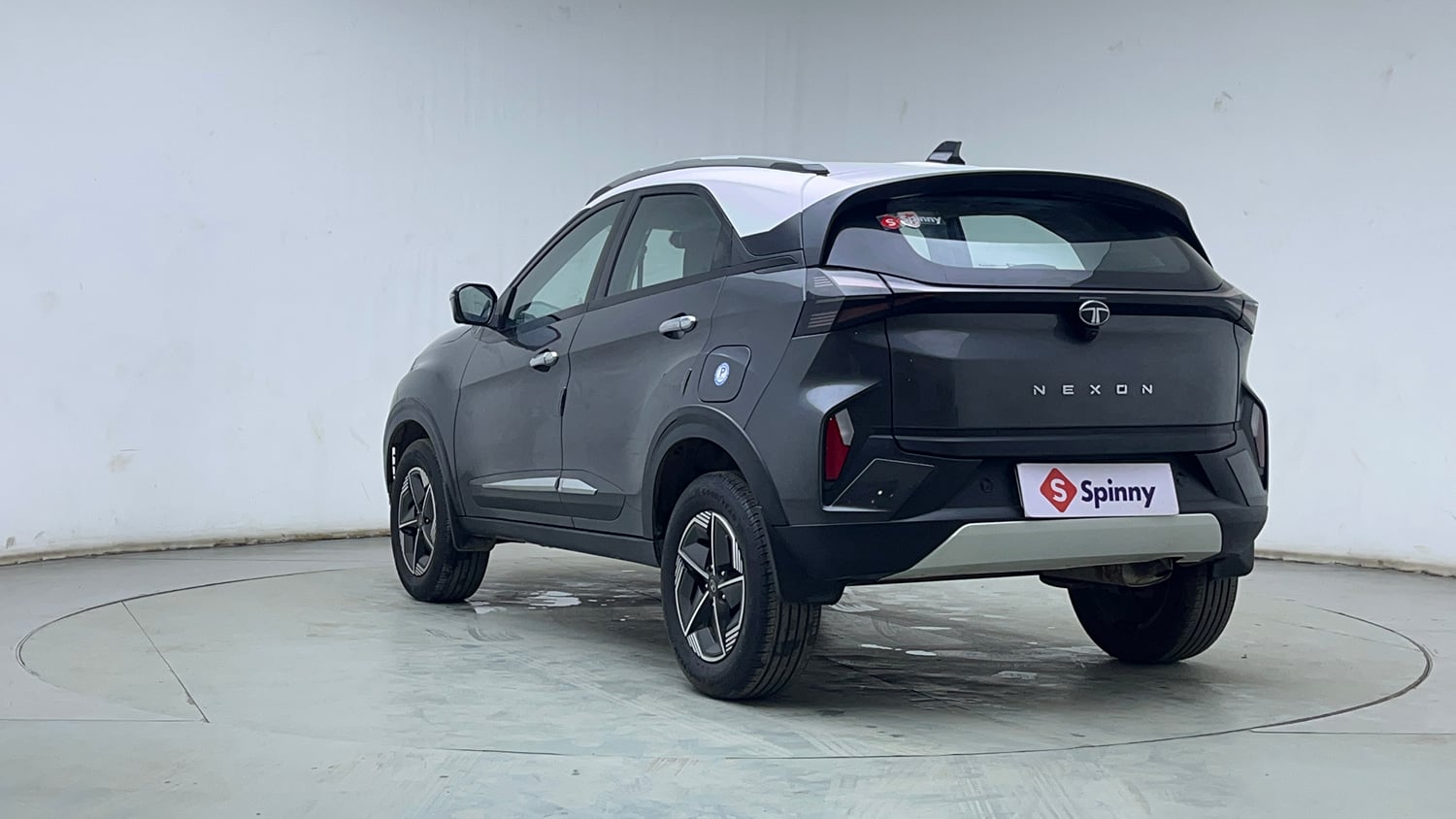 Used 2025 Tata Nexon Creative Plus 1.2 Revotron Petrol 7DCA DT Petrol Automatic exterior LEFT REAR CORNER VIEW