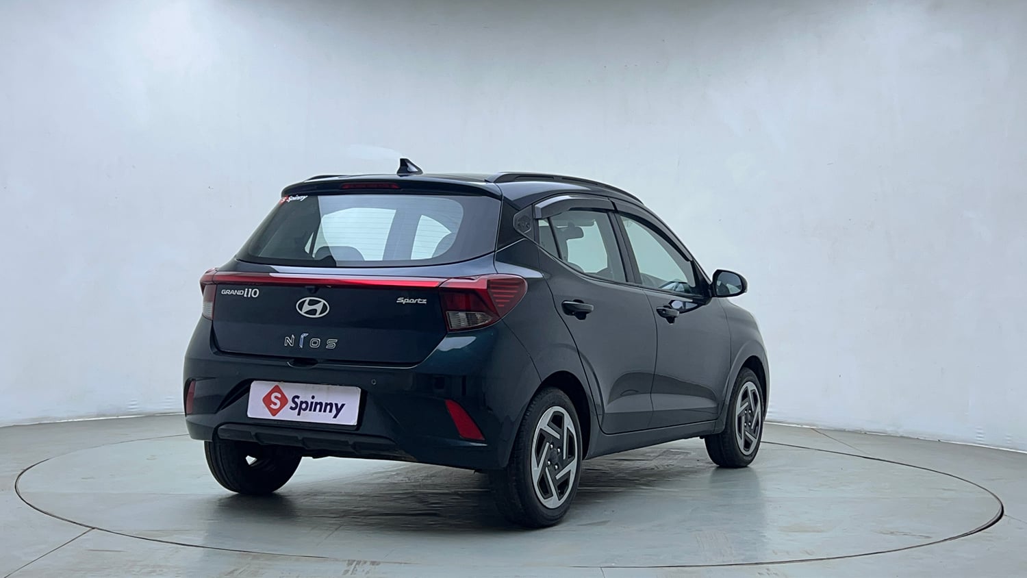 Used 2024 Hyundai Grand i10 Nios Sportz 1.2 Kappa VTVT Petrol Manual exterior RIGHT REAR CORNER VIEW