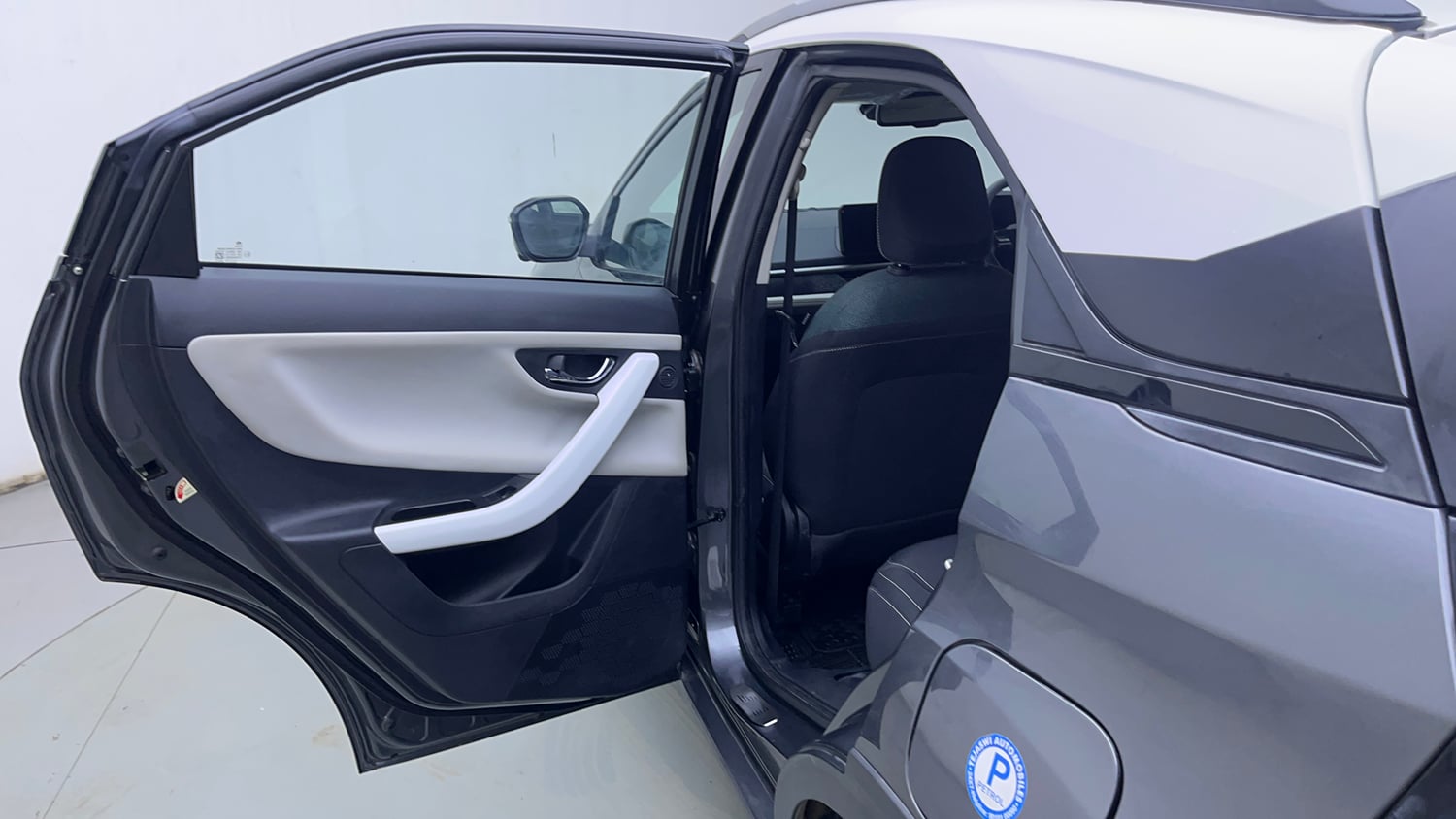 Used 2025 Tata Nexon Creative Plus 1.2 Revotron Petrol 7DCA DT Petrol Automatic interior LEFT REAR DOOR OPEN VIEW