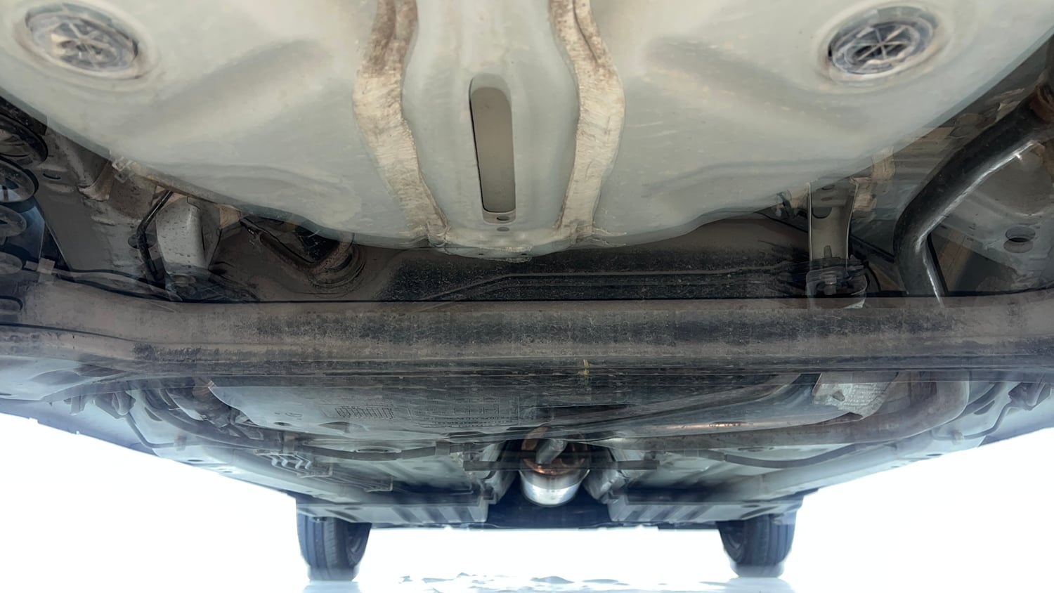 Used 2023 Maruti Suzuki Swift LXi Petrol Manual extra REAR UNDERBODY VIEW (TAKEN FROM REAR)