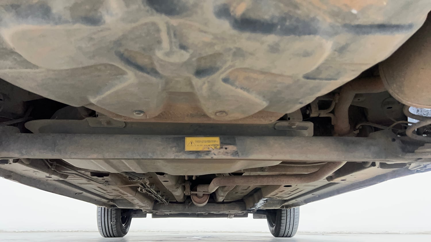 Used 2022 Tata Punch Adventure Rhythm Pack AMT Petrol Automatic extra REAR UNDERBODY VIEW (TAKEN FROM REAR)