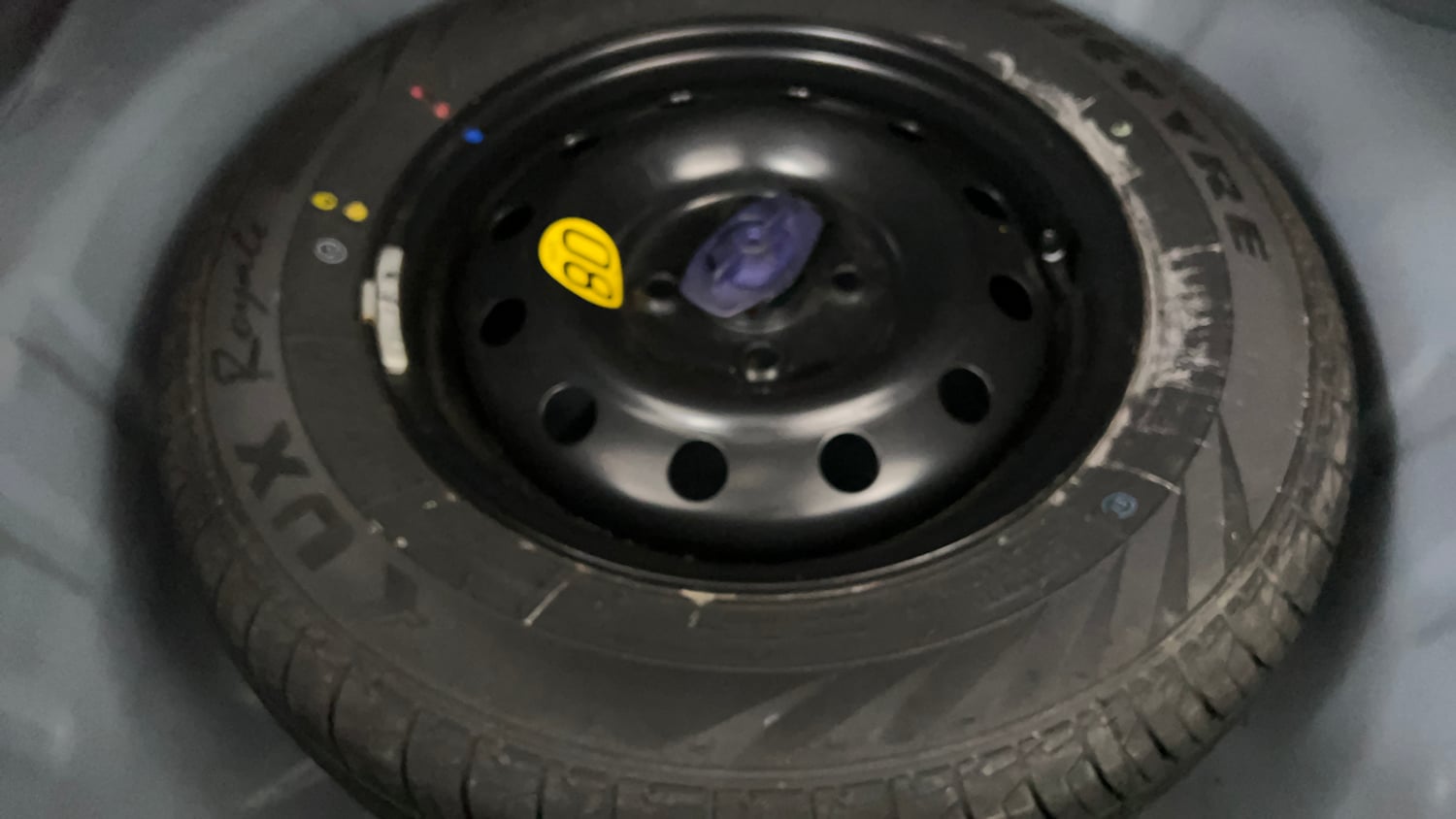 Used 2021 Maruti Suzuki Dzire ZXi AGS Petrol Automatic tyres SPARE TYRE VIEW