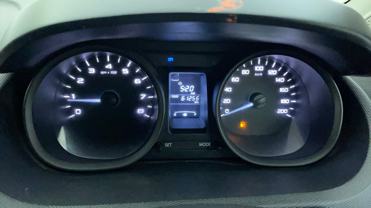 Used 2017 Tata Tiago Revotron XM Petrol Manual interior CLUSTERMETER VIEW