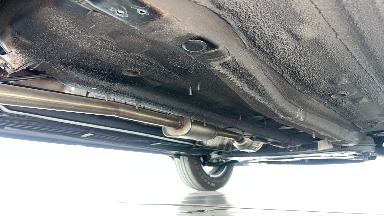 Used 2026 Kia Sonet HTK Plus 1.2 Petrol MT Petrol Manual extra REAR RIGHT UNDERBODY VIEW