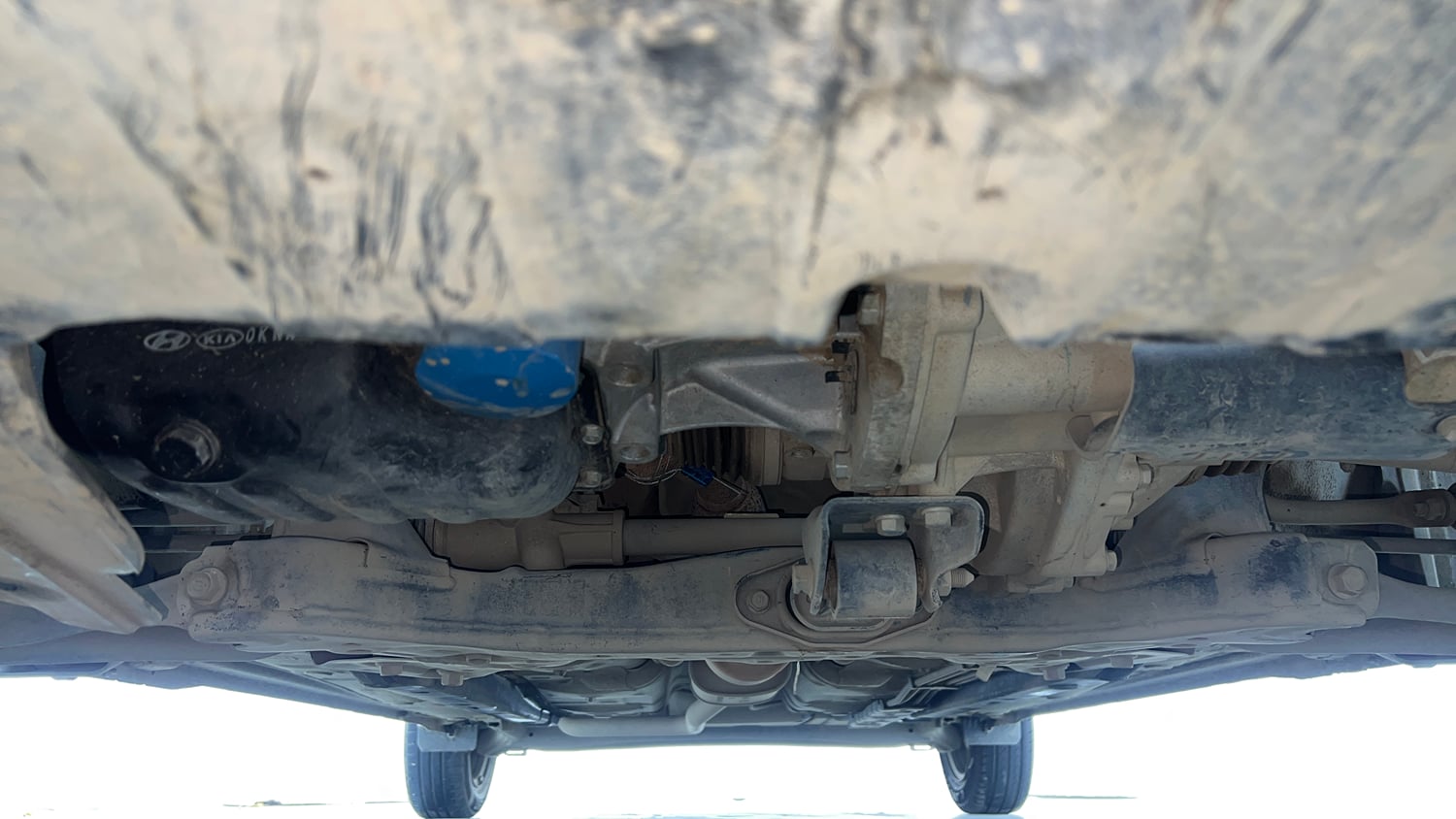 Used 2019 Hyundai Grand i10 Nios Magna AMT 1.2 Kappa VTVT Petrol Automatic extra FRONT LEFT UNDERBODY VIEW