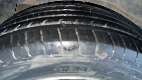 Used 2023 Tata Nexon XE Petrol Manual tyres RIGHT REAR TYRE TREAD VIEW