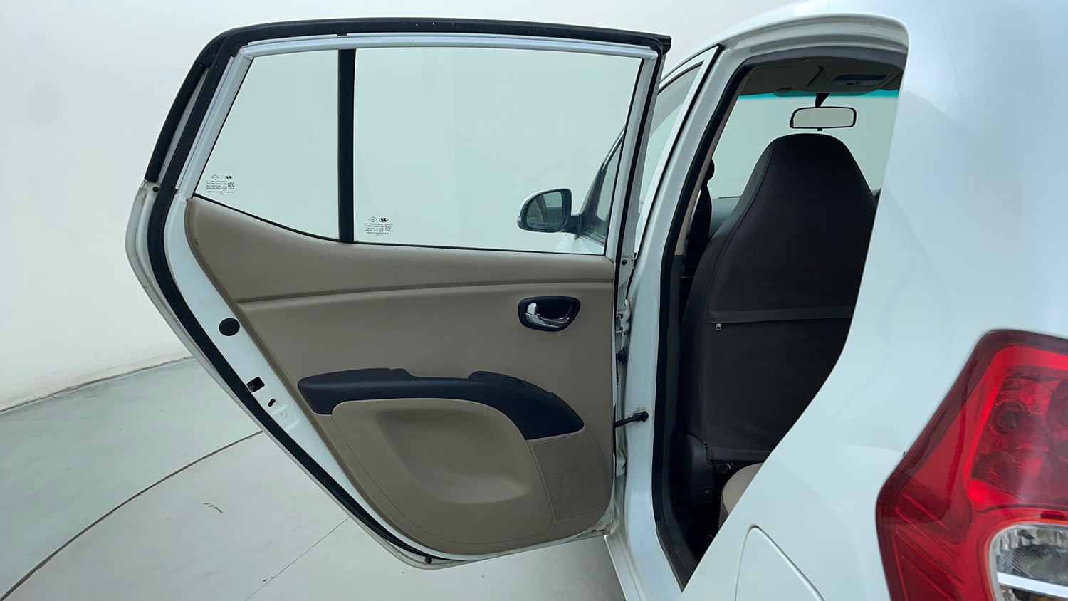 Used 2012 Hyundai i10 Sportz 1.2 Kappa2 Petrol Manual interior LEFT REAR DOOR OPEN VIEW