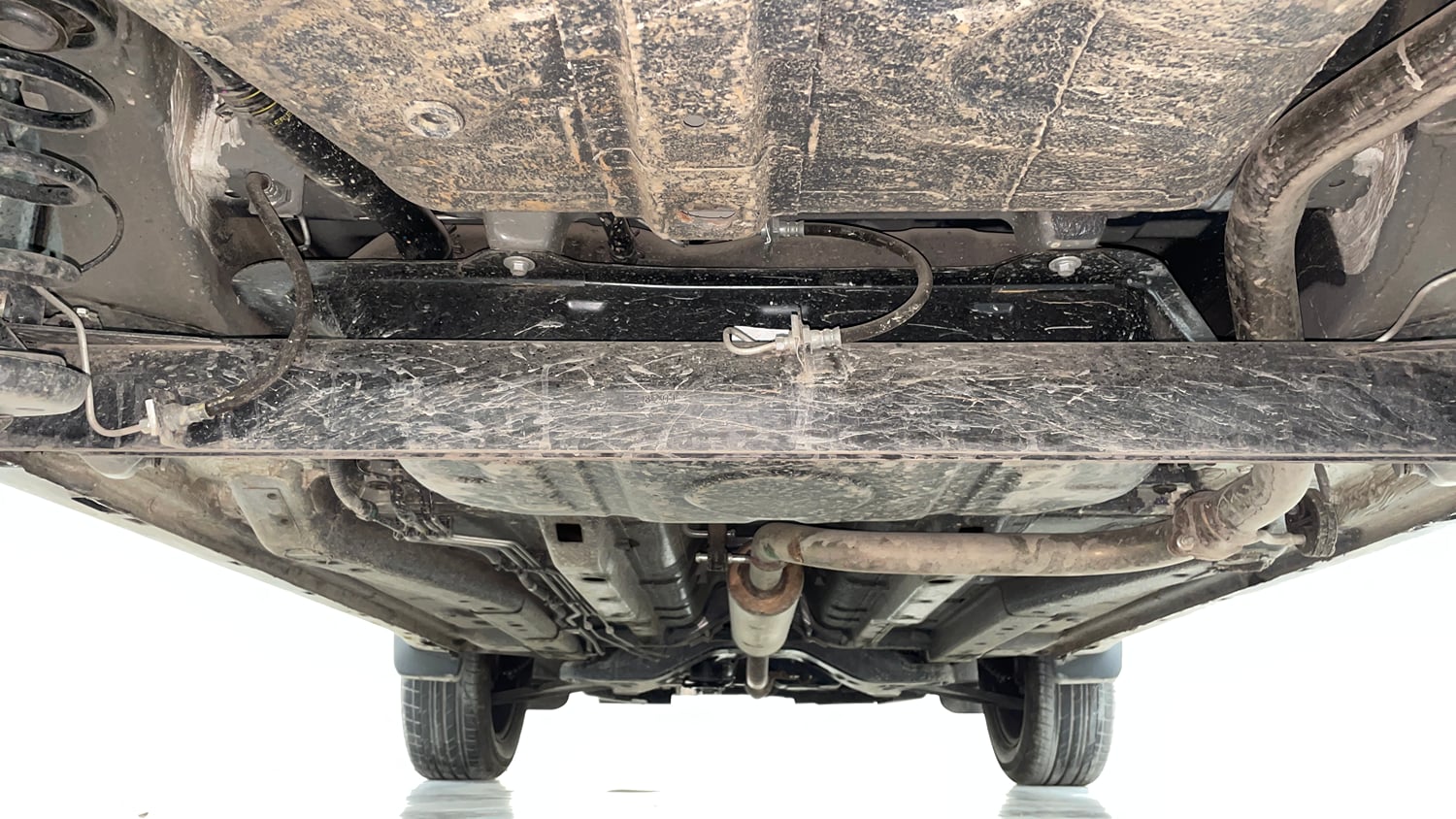 Used 2024 Tata Nexon Creative Plus 1.2 Revotron Petrol 6AMT Petrol Automatic extra REAR UNDERBODY VIEW (TAKEN FROM REAR)