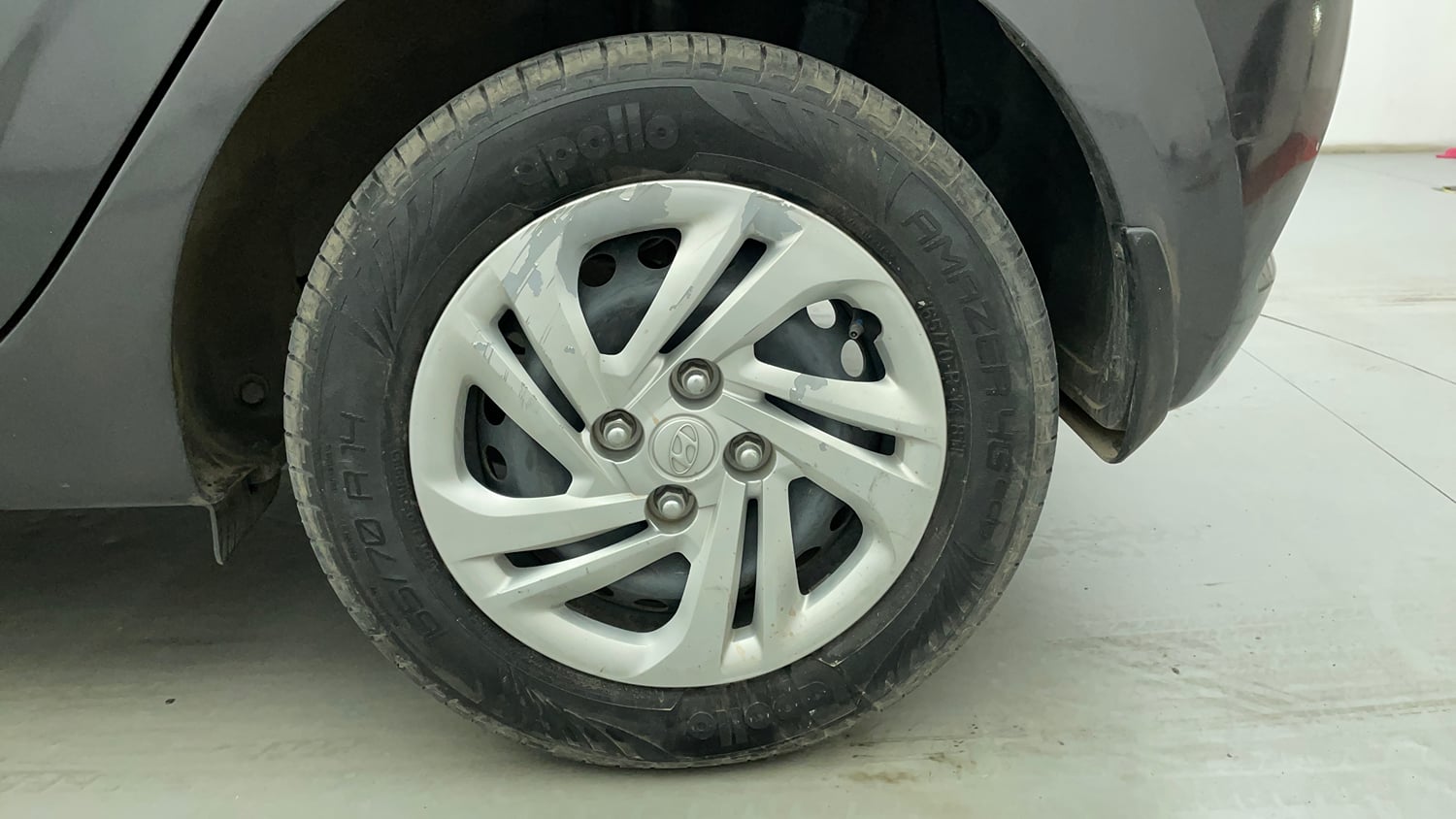 Used 2021 Hyundai Grand i10 Nios Magna 1.2 Kappa VTVT Petrol Manual tyres LEFT REAR TYRE RIM VIEW