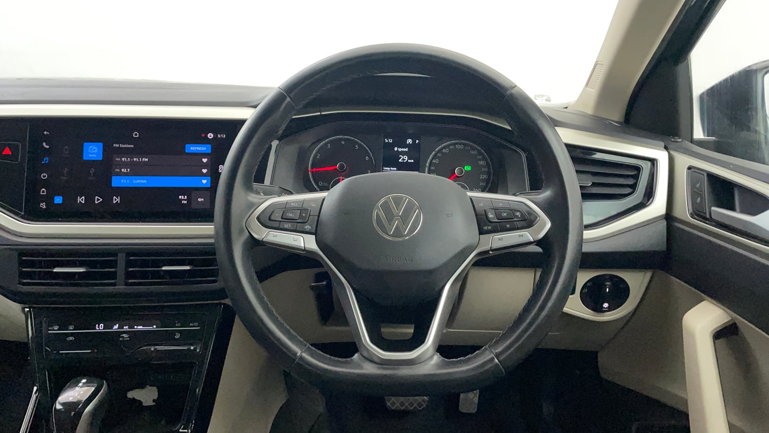 Used 2023 Volkswagen Virtus Highline 1.0 TSI AT Petrol Automatic interior STEERING VIEW
