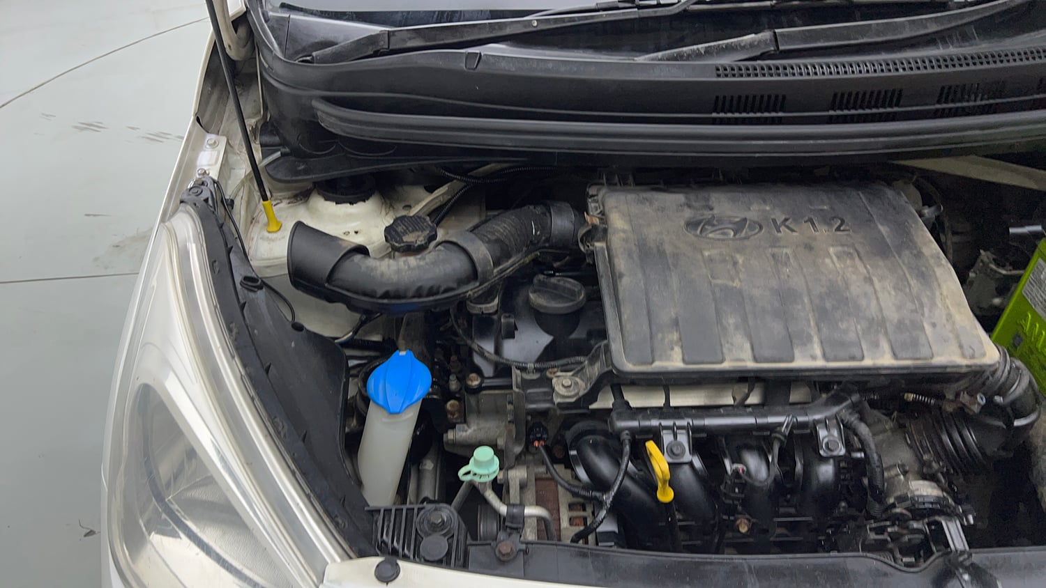 Used 2017 Hyundai Grand i10 Sportz (O) 1.2 Kappa VTVT Petrol Manual engine ENGINE RIGHT SIDE VIEW