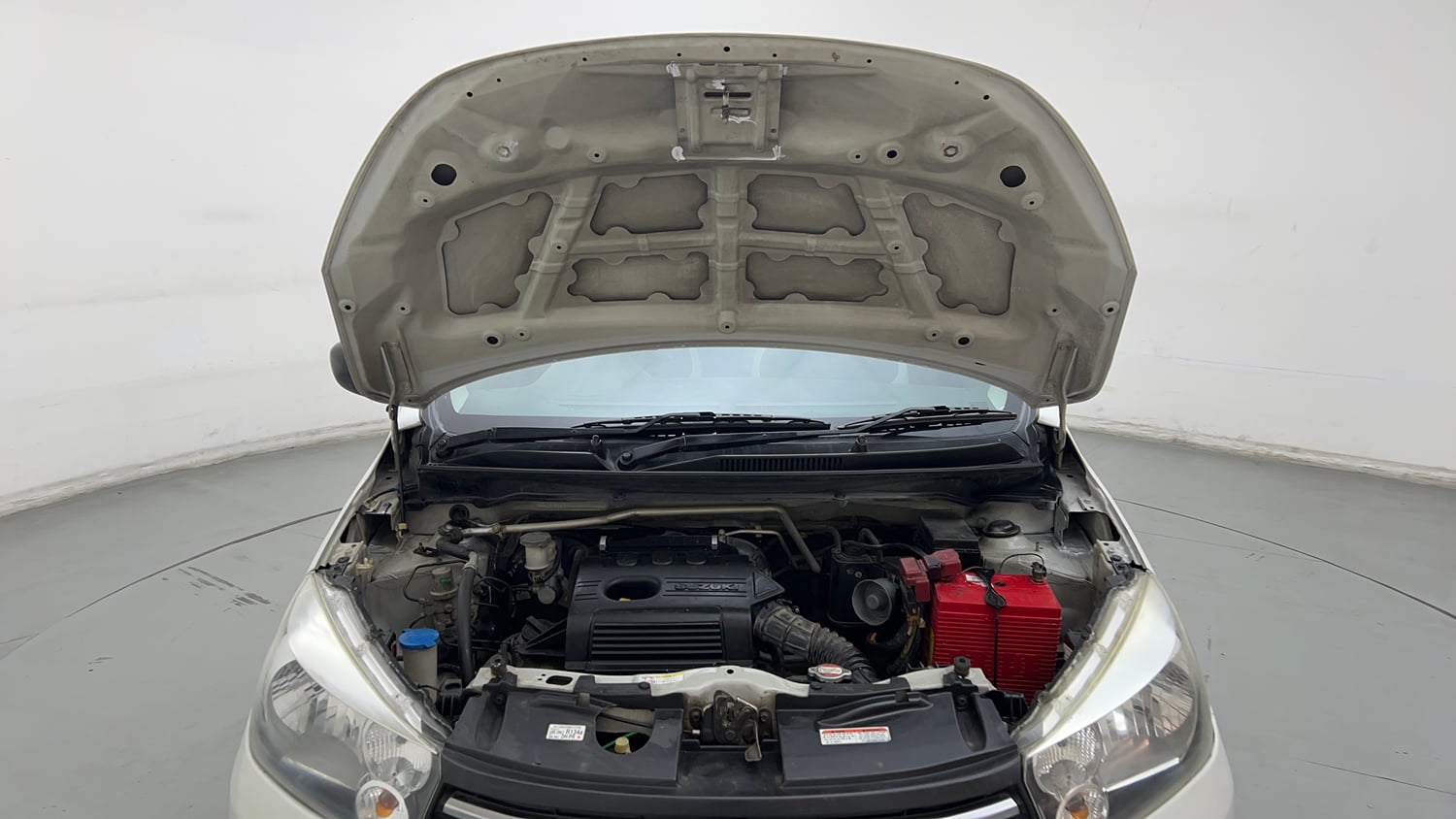 Used 2014 Maruti Suzuki Celerio VXi Petrol Manual engine ENGINE & BONNET OPEN FRONT VIEW