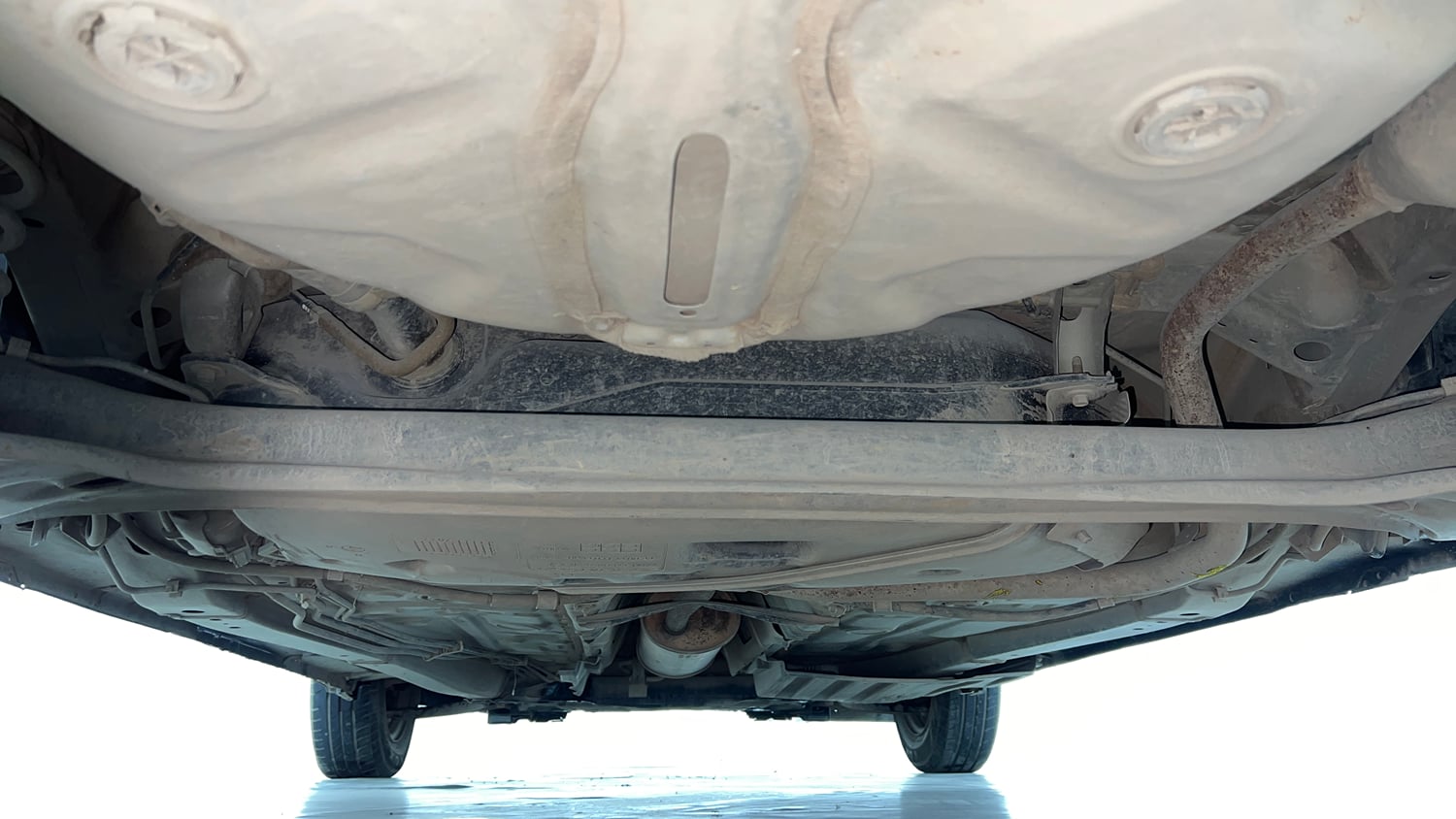Used 2022 Maruti Suzuki Swift VXi Petrol Manual extra REAR UNDERBODY VIEW (TAKEN FROM REAR)