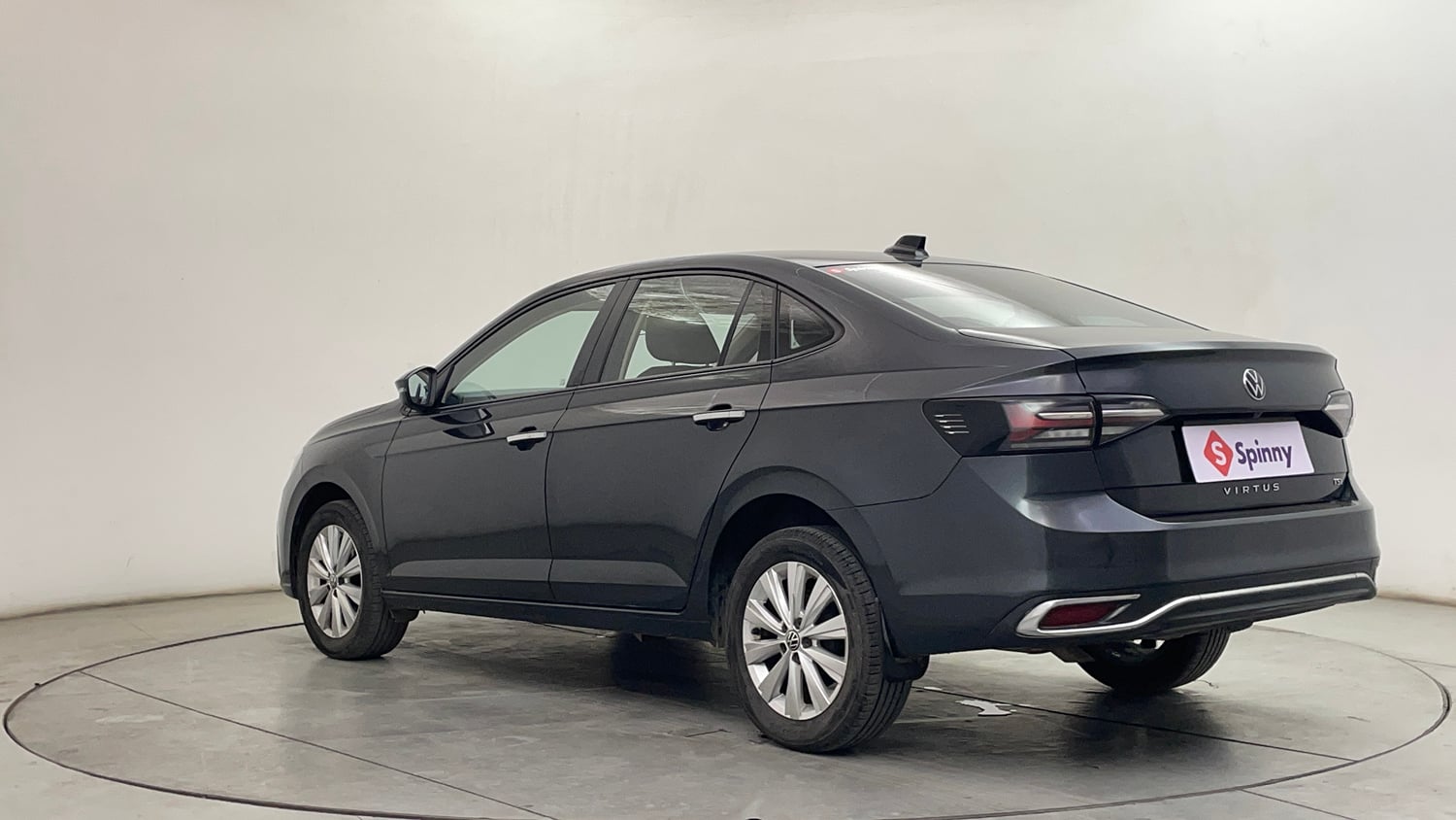 Used 2023 Volkswagen Virtus Highline 1.0 TSI AT Petrol Automatic exterior LEFT REAR CORNER VIEW