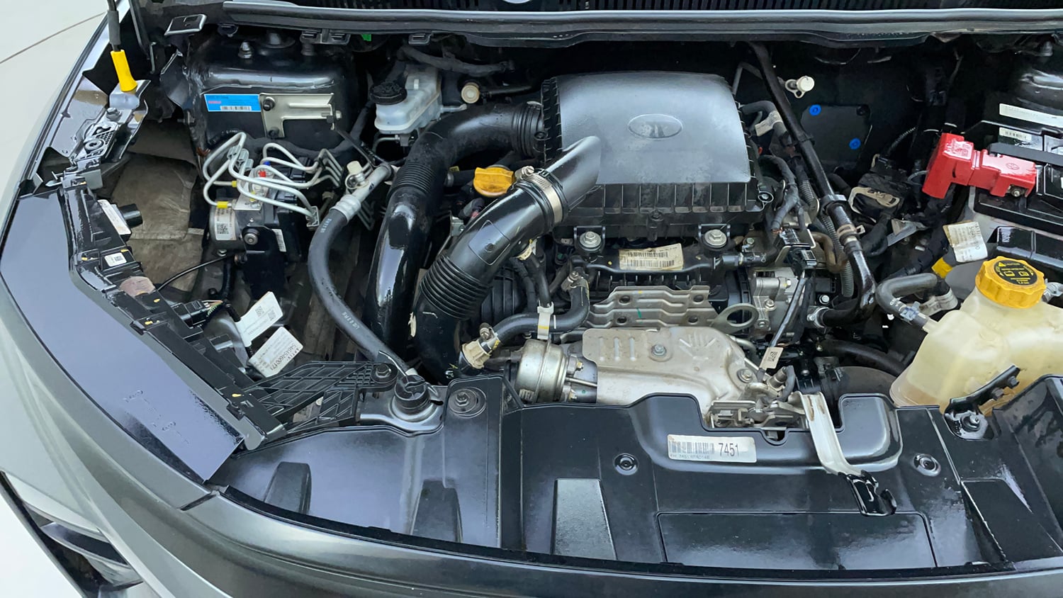 Used 2024 Tata Nexon Creative Plus 1.2 Revotron Petrol 6AMT Petrol Automatic engine ENGINE RIGHT SIDE VIEW