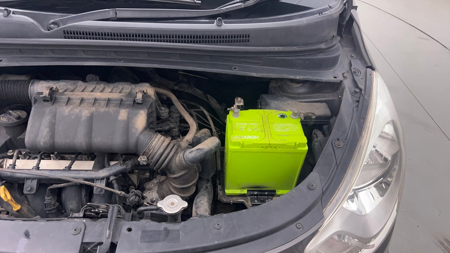 Used 2013 Hyundai i10 Sportz 1.2 Kappa2 Petrol Manual engine ENGINE LEFT SIDE VIEW