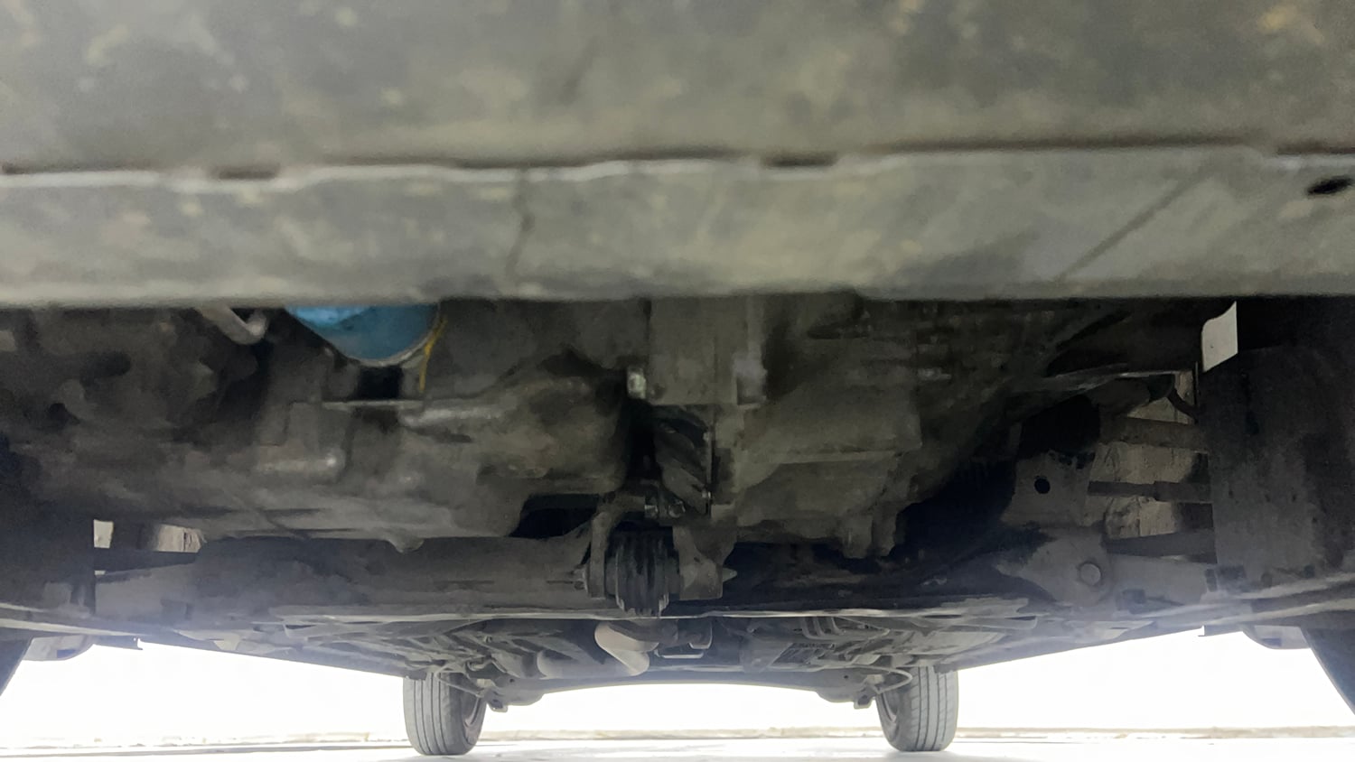 Used 2018 Honda Amaze 1.2 E MT Petrol Petrol Manual extra FRONT LEFT UNDERBODY VIEW