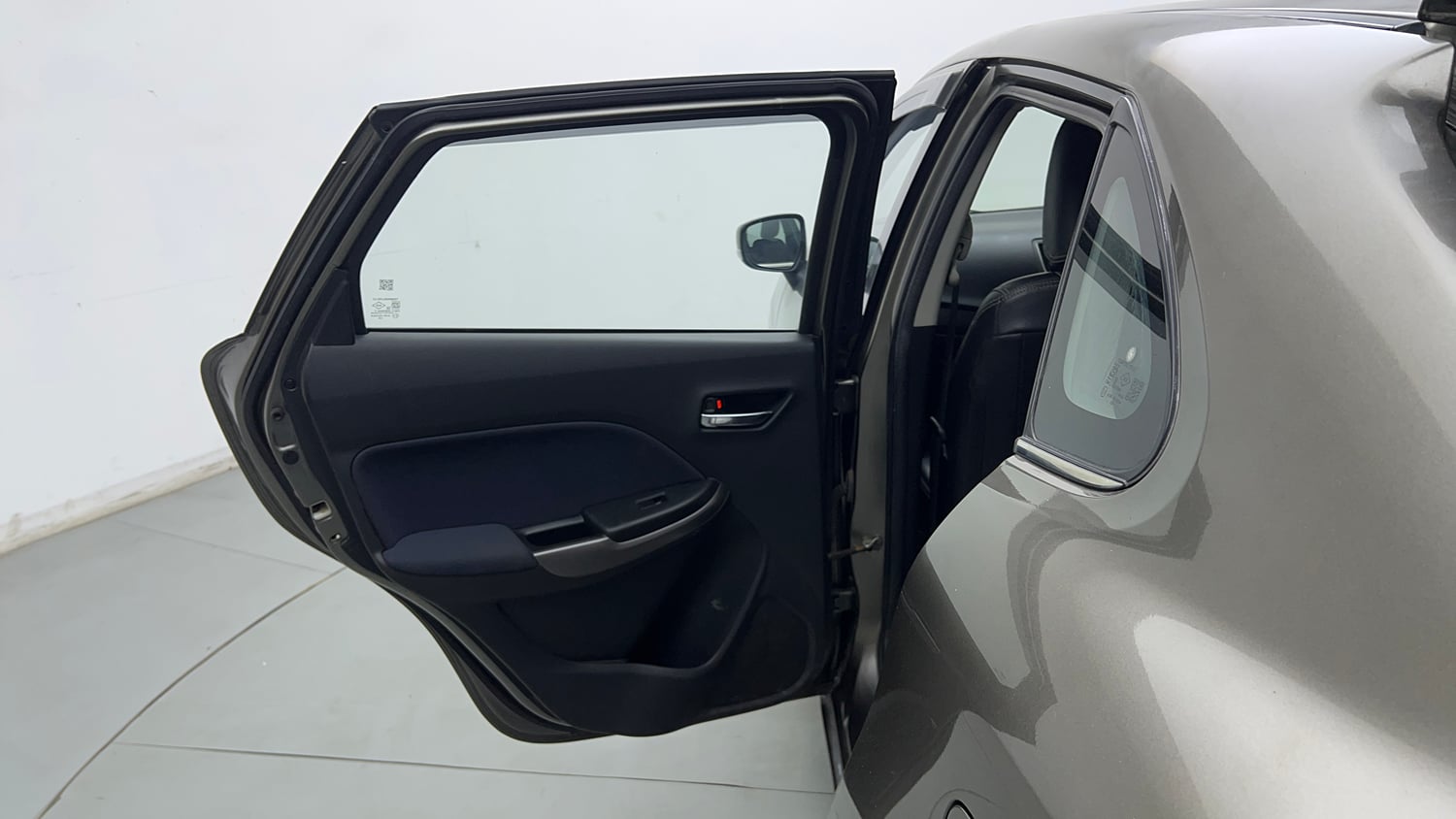 Used 2021 Maruti Suzuki Baleno Zeta Petrol Manual interior LEFT REAR DOOR OPEN VIEW
