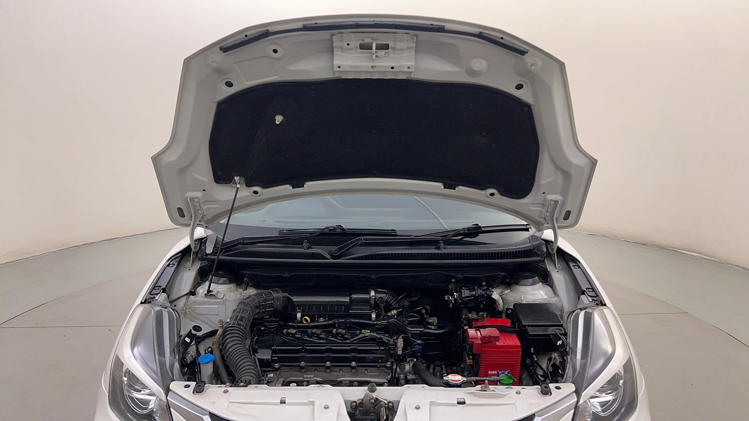 Used 2021 Toyota Glanza V CVT Petrol Automatic engine ENGINE & BONNET OPEN FRONT VIEW
