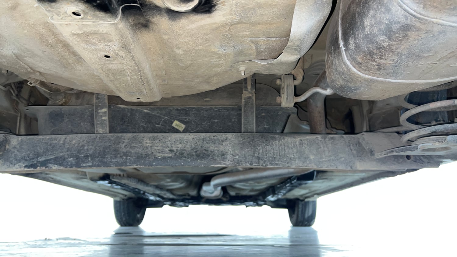 Used 2017 Hyundai Grand i10 Sportz (O) 1.2 Kappa VTVT Petrol Manual extra REAR UNDERBODY VIEW (TAKEN FROM REAR)