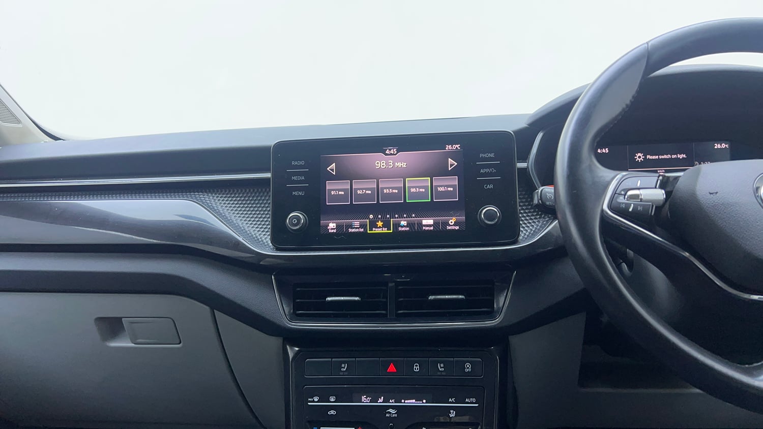 Used 2022 Skoda Kushaq Style 1.5L TSI DSG (6 Airbags) Petrol Automatic interior MUSIC SYSTEM & AC CONTROL VIEW