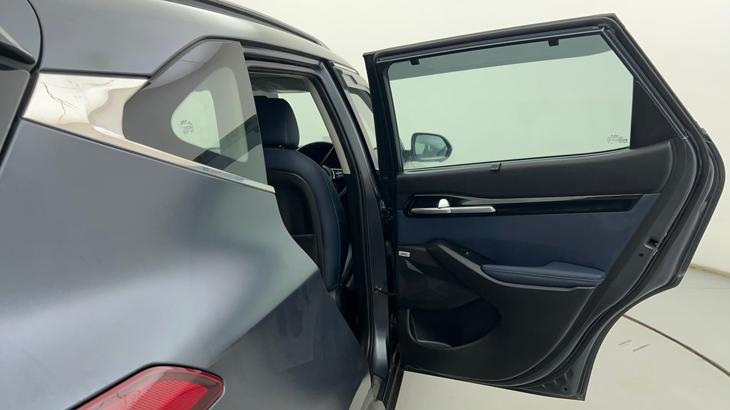 Used 2022 Kia Seltos X Line 1.4 DCT Petrol Automatic interior RIGHT REAR DOOR OPEN VIEW