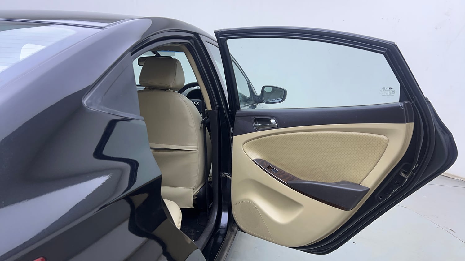 Used 2013 Hyundai Verna Fluidic 1.6 VTVT SX Petrol Manual interior RIGHT REAR DOOR OPEN VIEW